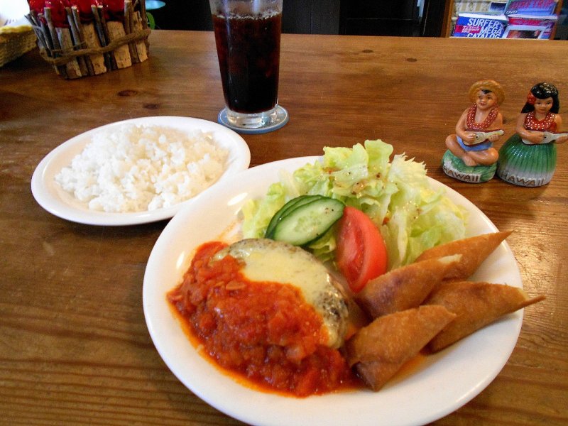 ALOHA SURFのハンバーグプレート